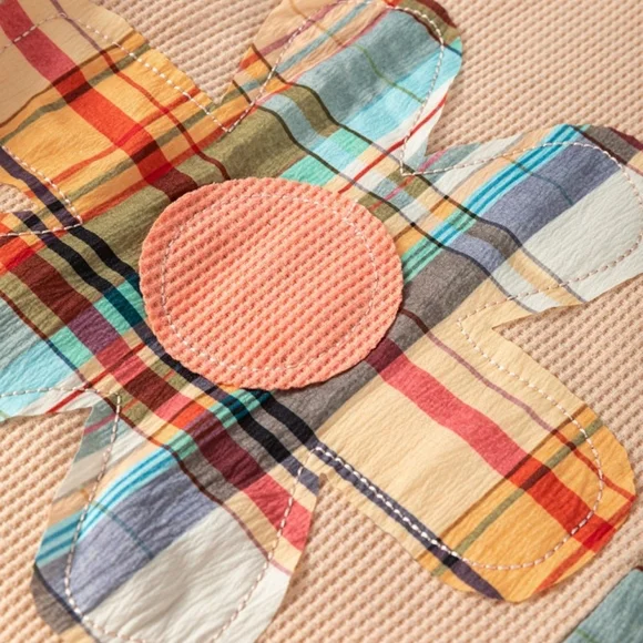 Colorful Patchwork Women's Sweater NIB - Picture 6 of 8